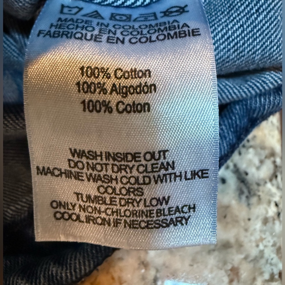 Michael Kors Indigo Button up Denim Jacket. Size Large. NWOT - Picture 8 of 11